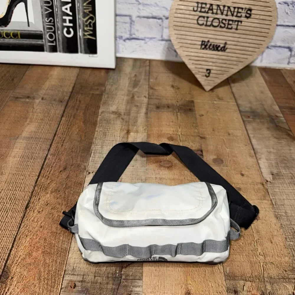 The North Face White Duffle Mini Very Rare Crossbody Has Flaws